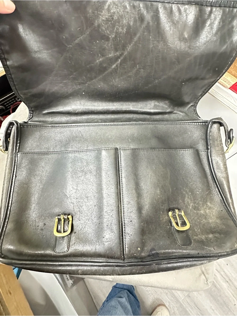 Vintage Coach Leather Messenger Briefcase Bag USA Made Style 3110
